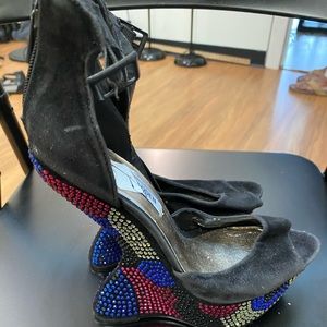 Steve Madden Muti-colored Geometric Heels